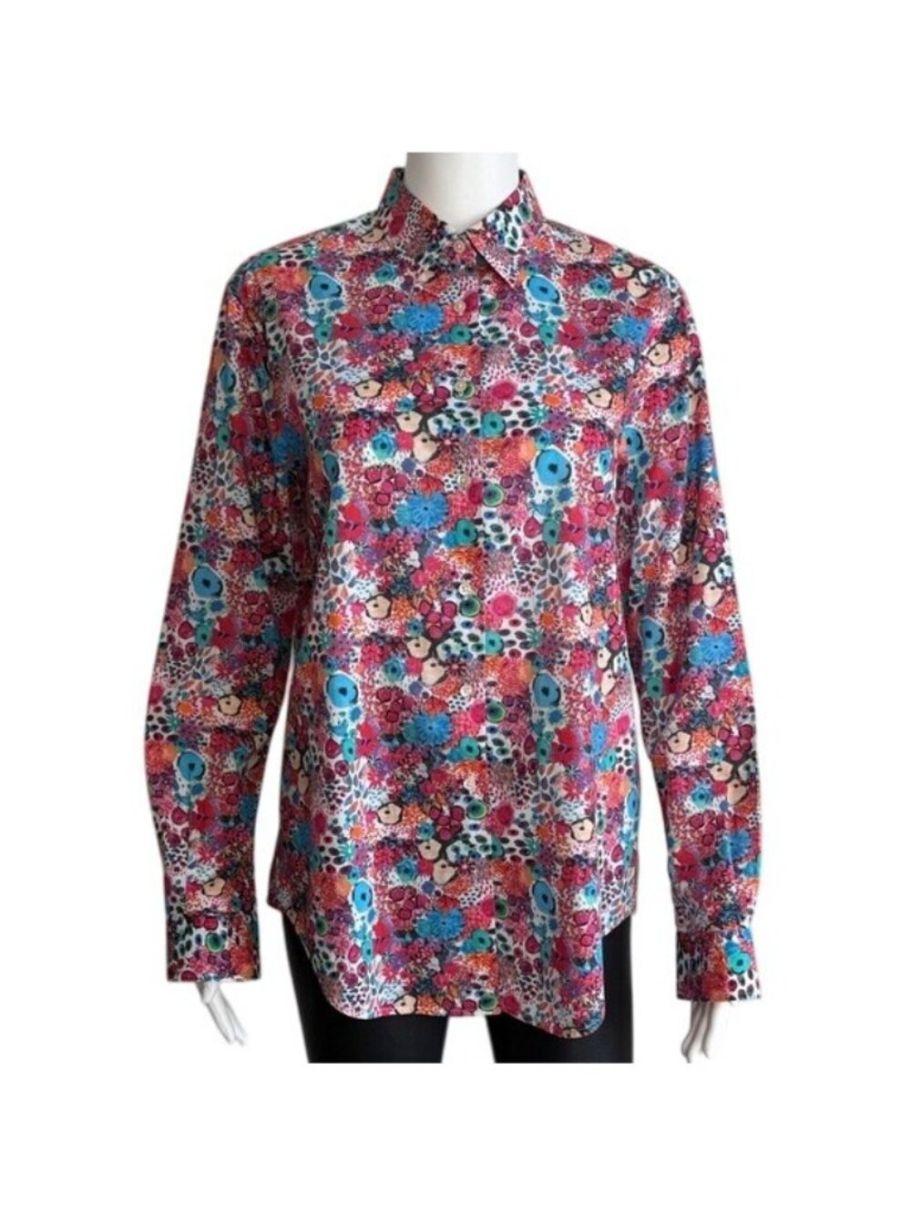Xacus Jonna Italy Button-Down Floral Shirt – Size M